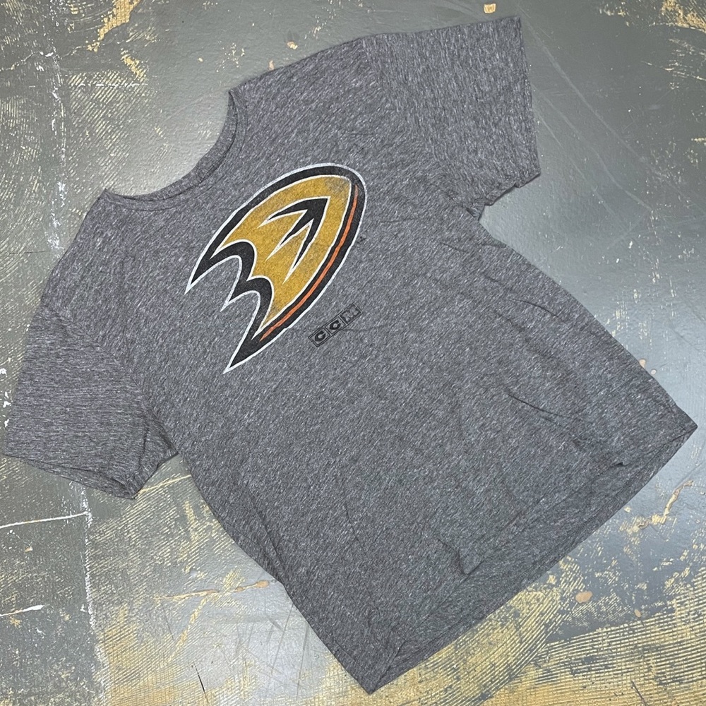Anaheim Ducks Short Sleeve Shirt Large Retro NHL Hockey